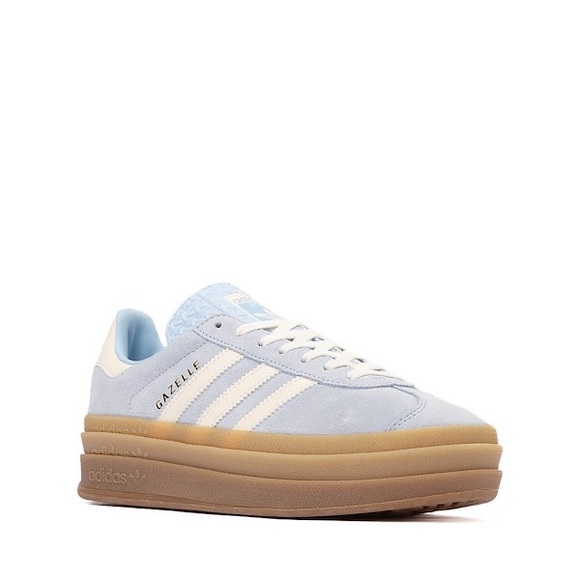 adidas Women’s Gazelle Bold- Clear Sky/Cream White/Gold Metallic, Size 9.5, NEW! - Picture 8 of 15